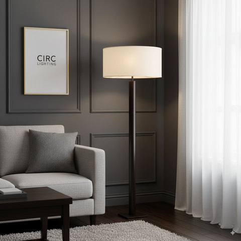 Cylindrical Column Floor Lamp