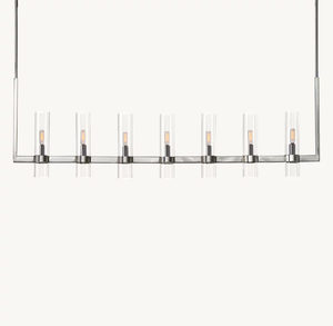 Ravelle Linear Chandelier 59" – Glass Light