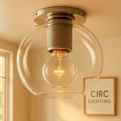 Utilitaire Globe Shade Flushmount