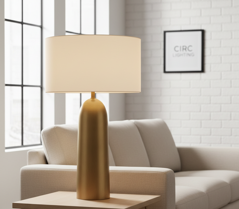 Sarezzo Metal Tapered Table Lamp