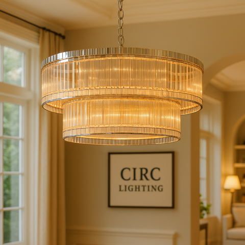 San Marco Two-Tier Round Chandelier 60"