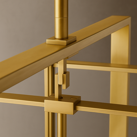 Beckman Rectangular Chandelier 72"