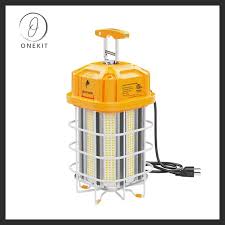 CIRC 80W LED Square Work Light 5000K 100–277V Yellow with US Plug