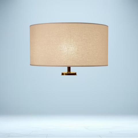 French Drum Linen Shade | 12½"–30" Diameters, Open-Weave Linen