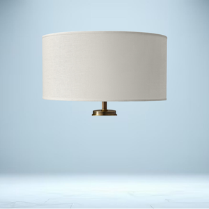 French Drum Linen Shade | 12½"–30" Diameters, Open-Weave Linen