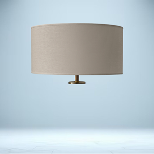 French Drum Linen Shade | 12½"–30" Diameters, Open-Weave Linen