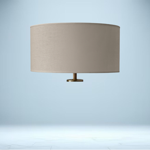French Drum Linen Shade | 12½"–30" Diameters, Open-Weave Linen
