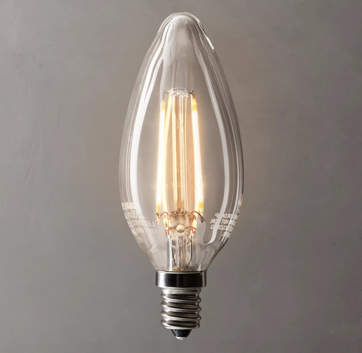Torpedo Candelabra Filament LED Bulb
