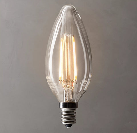 Torpedo Candelabra Filament LED Bulb