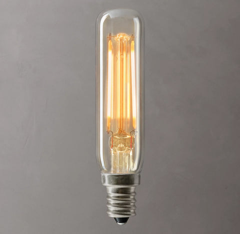 T6 Tube Amber Candelabra Filament LED Bulb 2.5W