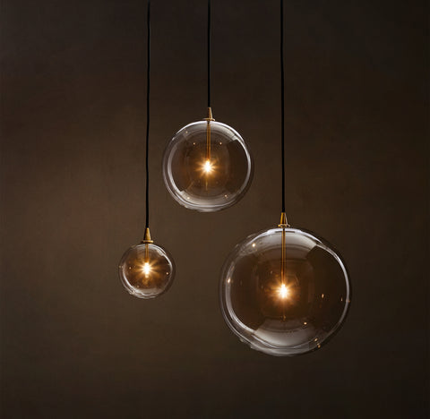Glass Globe Mobile Pendant – Luxury LED Ceiling Light