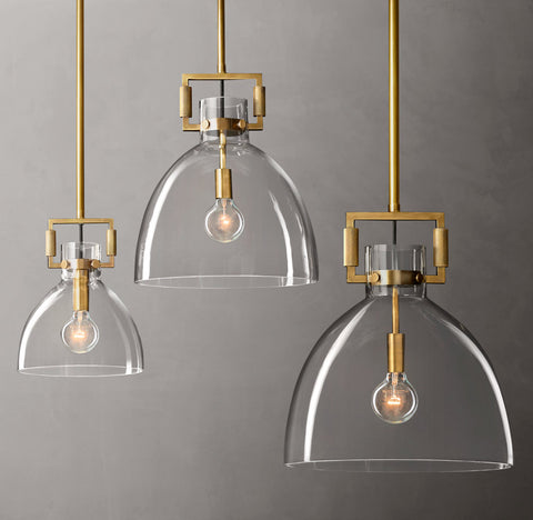 Artisan Blown Glass Pendant – Luxury Metal Light