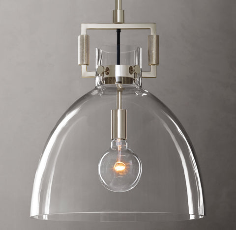 Artisan Blown Glass Pendant – Luxury Metal Light