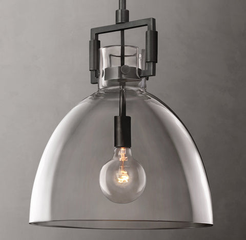 Artisan Blown Glass Pendant – Luxury Metal Light