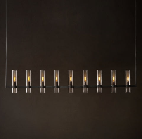 Ravelle Linear Chandelier 73" – Glass LED
