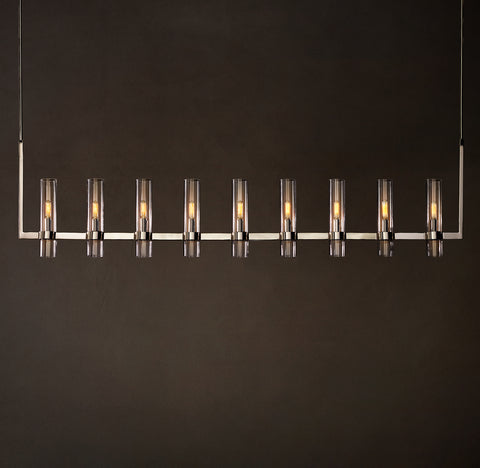 Ravelle Linear Chandelier 73" – Glass LED