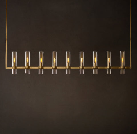 Ravelle Linear Chandelier 73" – Glass LED