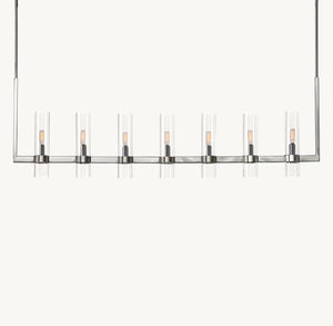 Ravelle Linear Chandelier 73" – Glass LED