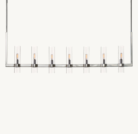 Ravelle Linear Chandelier 73" – Glass LED