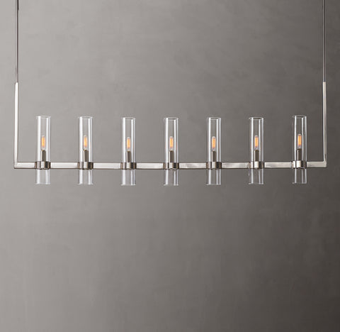 Ravelle Linear Chandelier 59" – Glass Light