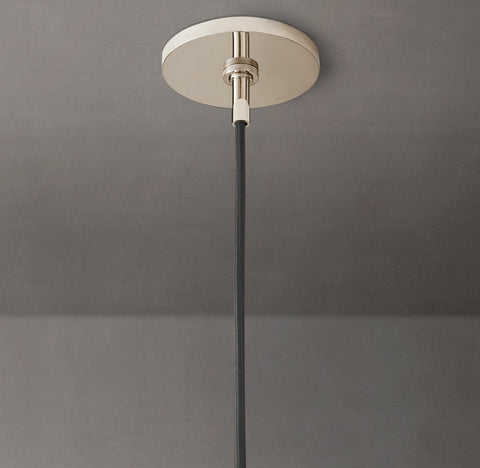 Utilitaire Globe Shade Pendant – Aluminum & Glass