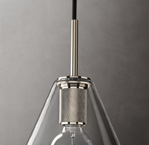 Utilitaire Funnel Pendant – Aluminum & Glass