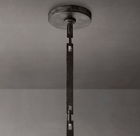 Ryder Pendant – White Linen Drum Chandelier