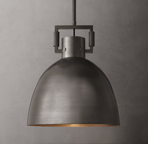 Machinist Metal Cloche Pendant – Brass & Nickel