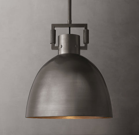 Machinist Metal Cloche Pendant – Brass & Nickel