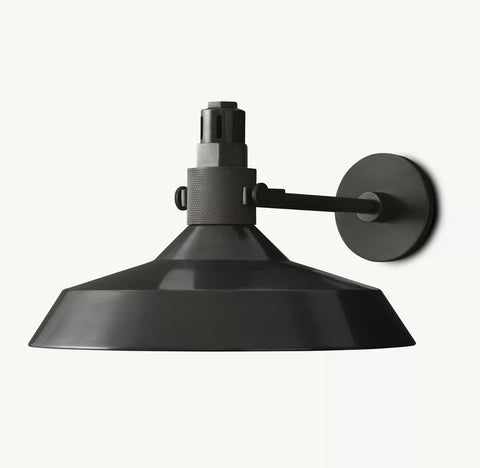 Condorcet Metal Shade Sconce | Handcrafted Brass Wall Light