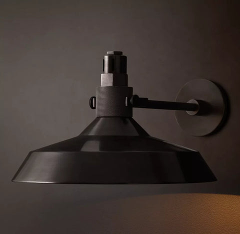 Condorcet Metal Shade Sconce | Handcrafted Brass Wall Light