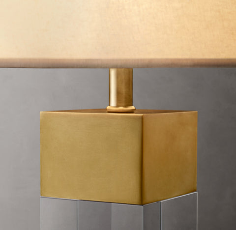 Alba Crystal Block Table Lamp