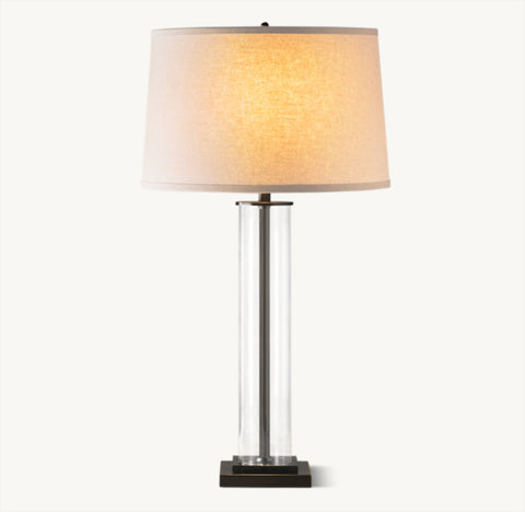 French Column Table Lamp