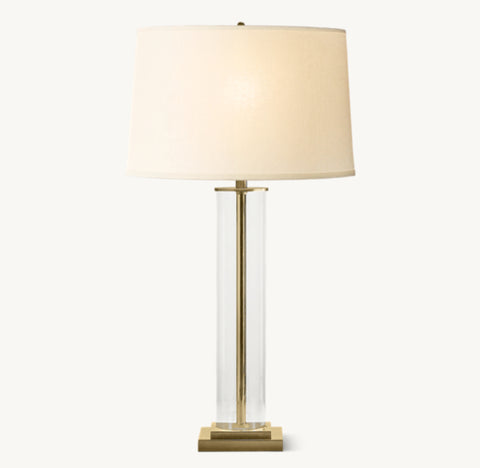 French Column Table Lamp