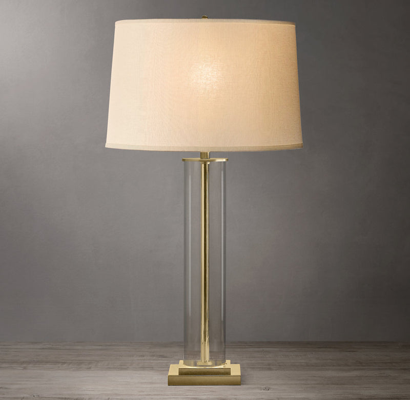French Column Table Lamp