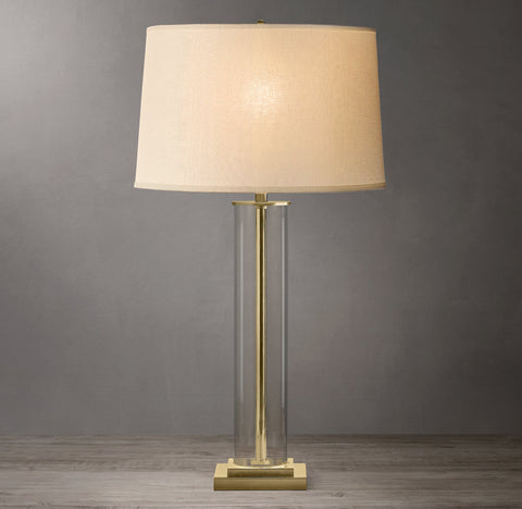 French Column Table Lamp