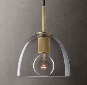 Utilitaire Cloche Pendant – Aluminum & Glass