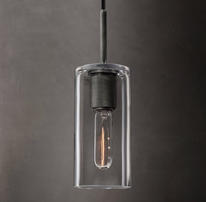 Utilitaire Cylinder Shade Pendant – Glass Light