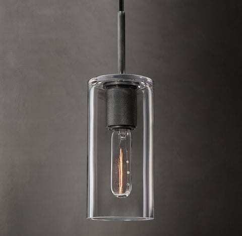Utilitaire Cylinder Shade Pendant – Glass Light