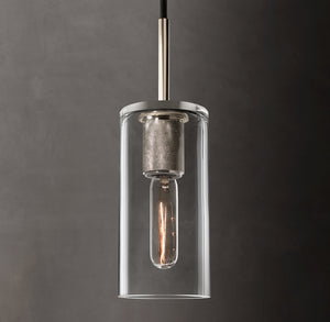 Utilitaire Cylinder Shade Pendant – Glass Light
