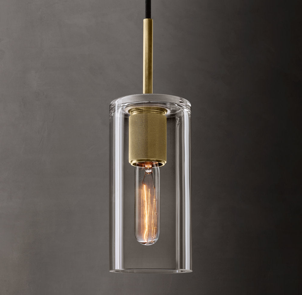 Utilitaire Cylinder Shade Pendant – Glass Light