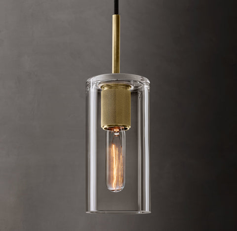 Utilitaire Cylinder Shade Pendant – Glass Light