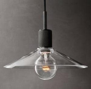 Utilitaire Glass Slope Shade Pendant Light
