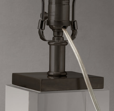 Square Column Crystal Table Lamp