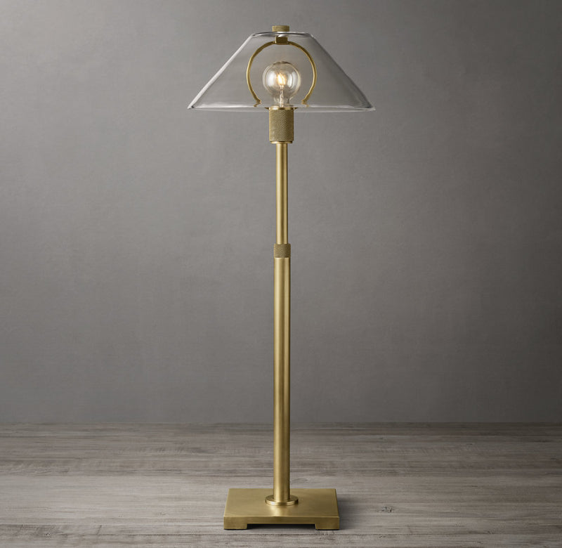 Utilitaire Glass Shade Table Lamp