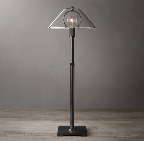 Utilitaire Glass Shade Table Lamp