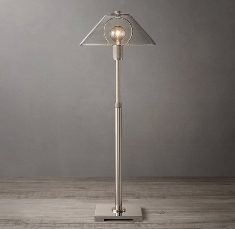 Utilitaire Glass Shade Table Lamp