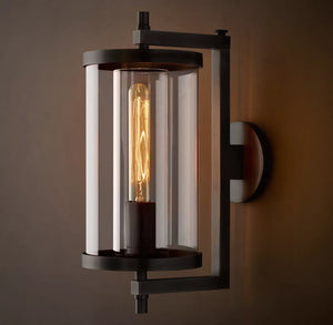 Devaux Round Sconce | Luxury Brass & Crystal Wall Light