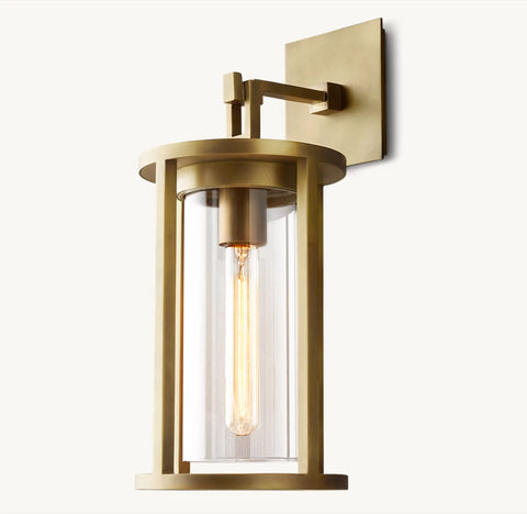 Pétrus Round Sconce | Luxury Brass & Glass Wall Light Indoor & Outdoor