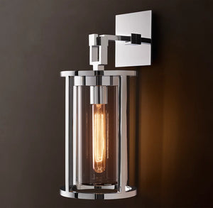 Pétrus Round Sconce | Luxury Brass & Glass Wall Light Indoor & Outdoor